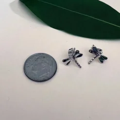 New Abalone Dragonfly Studs Earrings