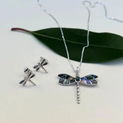 New Abalone Dragonfly Studs Earrings