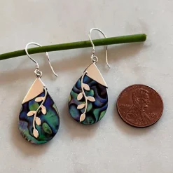 Hot Abalone Leaf Earrings Earrings