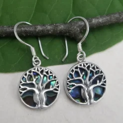 New Abalone Tree of Life Earrings Earrings