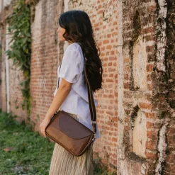 Hot Alisha Crossbody Heritage Brown Leather Bags