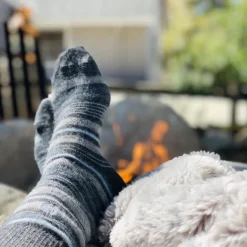 New Alpaca Stripe Socks Azul Socks