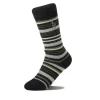 Outlet Alpaca Stripe Socks Moss Socks