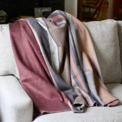 Hot Alpaca Throw Cranberry Blankets & Throws