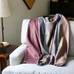 Hot Alpaca Throw Cranberry Blankets & Throws