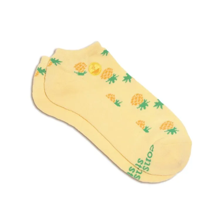 Outlet Ankle Socks that Provide Meals Golden Pineapples Socks