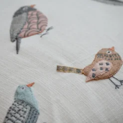 Fashion Aviary Bird Cream Pillow Pillows
