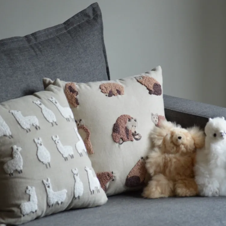 Hot Bear Necessities Embroidered Pillow Pillows