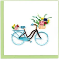 Outlet Bicycle & Flower Basket Quilling Card Frame It!