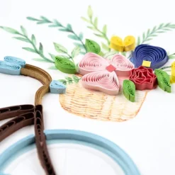 Outlet Bicycle & Flower Basket Quilling Card Frame It!
