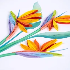 Clearance Bird of Paradise Quilling Card Bird & Flower Cards