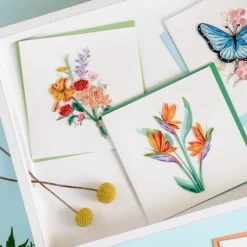 Clearance Bird of Paradise Quilling Card Bird & Flower Cards