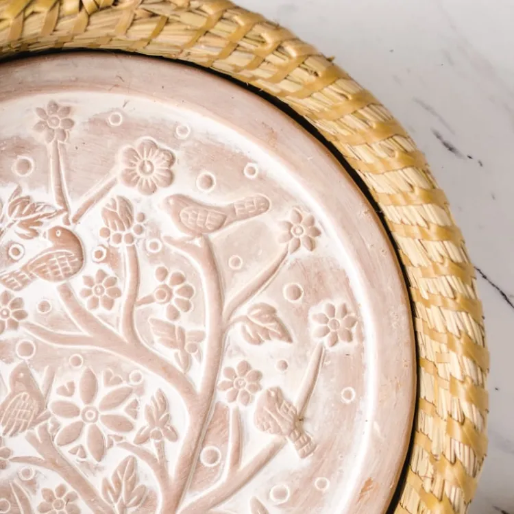 Clearance Birds in a Tree Bread Warmer Basket Tabletop | Chef Accessories
