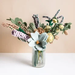 Online Blooming Perennials Felt Flower Bouquet Felt Flowers