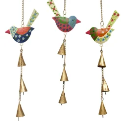 Hot Blossom Bird Chime Wall Decor