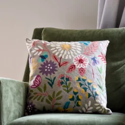 Online Botanical 18” Chainstitch Pillow Sand Pillows