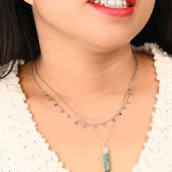 New Brayden Turquoise Necklace Silver Fight Trafficking | Necklaces