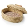 Discount Butterfly Dahlia Lidded Bread Warmer Tabletop | Bread Warmer Baskets