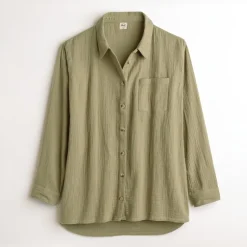 Sale Button Down Shirt Putty Tops & Tunics