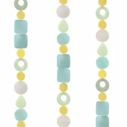 Online Capiz Shell Strand – Aqua Yellow Capiz Wind Chimes