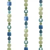 New Capiz Shell Strand – Green and Blue Capiz Wind Chimes