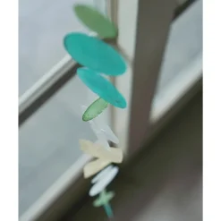 Fashion Capiz Shell Strand – Spring Meadow Capiz Wind Chimes