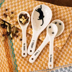 New Cat Paws Measuring Spoons Chef Accessories