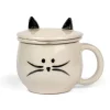 Fashion Cat Tea Mug with Lid Tabletop