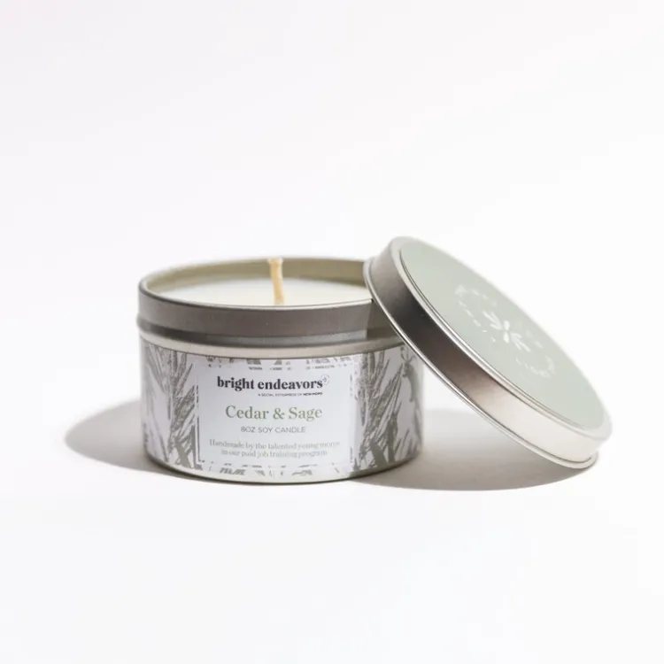 Hot Cedar & Sage Soy Candle 8 oz Candles