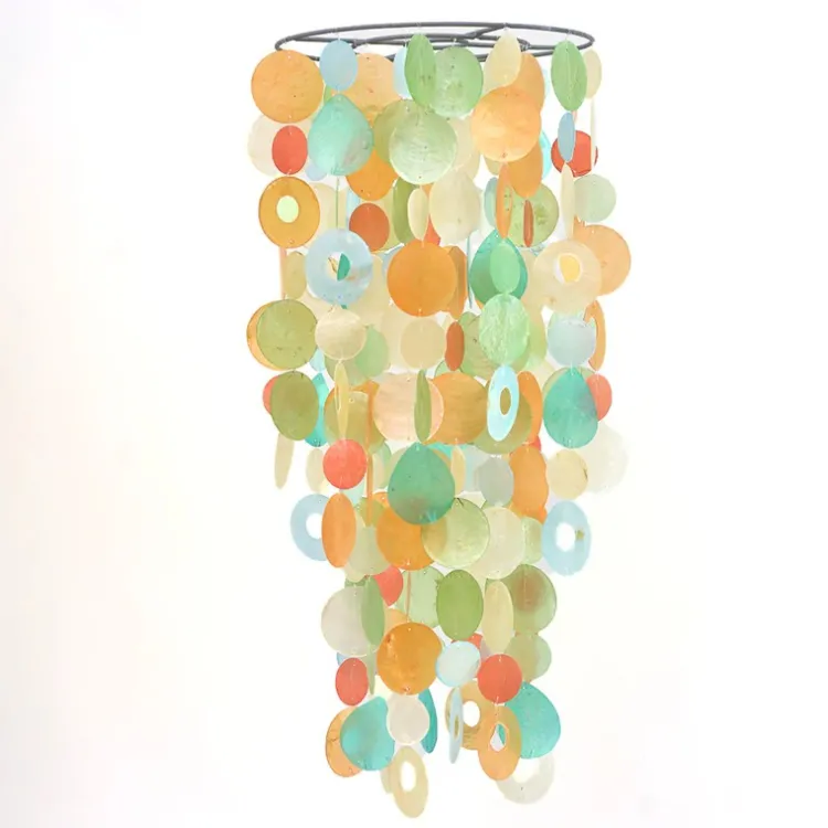 Best Chandelier Capiz Chime – Tropical Flower Capiz Wind Chimes