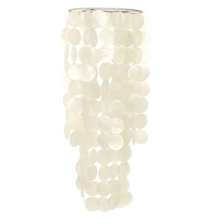 Online Chandelier Capiz Chime – White Capiz Wind Chimes
