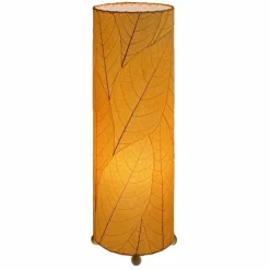 Fashion Cocoa Leaf Cylinder Leaf Lamp 24″ – Orange Leaf Lamps