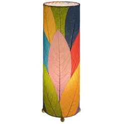Sale Cocoa Leaf Cylinder Leaf Lamp 24″ – Multi – preorder for est. ship 6/2025 Leaf Lamps