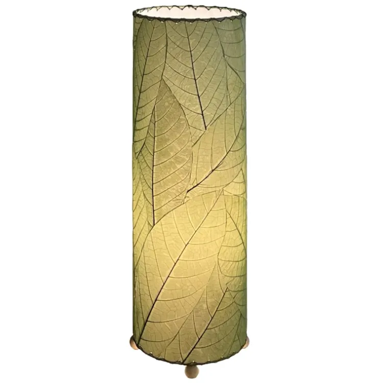 Sale Cocoa Leaf Cylinder Leaf Lamp 24″ – Green Leaf Lamps