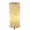 Hot Cocoa Leaf Cylinder Leaf Lamp – Natural – preorder for est. ship 7/2025 Leaf Lamps