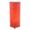 Clearance Cocoa Leaf Cylinder Leaf Lamp – Red Leaf Lamps