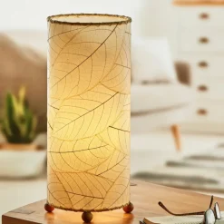 Hot Cocoa Leaf Cylinder Leaf Lamp – Natural – preorder for est. ship 7/2025 Leaf Lamps