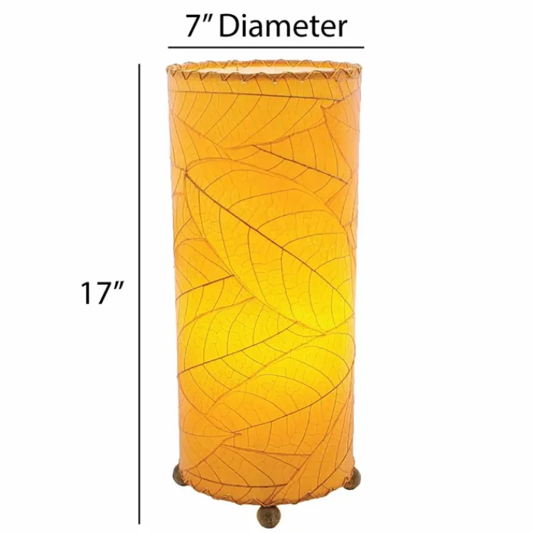 Discount Cocoa Leaf Cylinder Leaf Lamp – Orange Leaf Lamps