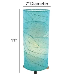 New Cocoa Leaf Cylinder Leaf Lamp – Sea Blue Leaf Lamps