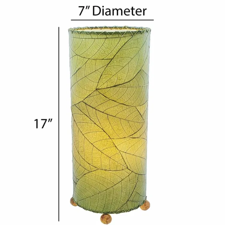 Hot Cocoa Leaf Cylinder Leaf Lamp – Green – preorder for est. ship 7/2025 Leaf Lamps