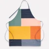 Discount Colorblock Organic Cotton Bib Apron Chef Accessories