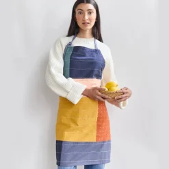 Discount Colorblock Organic Cotton Bib Apron Chef Accessories