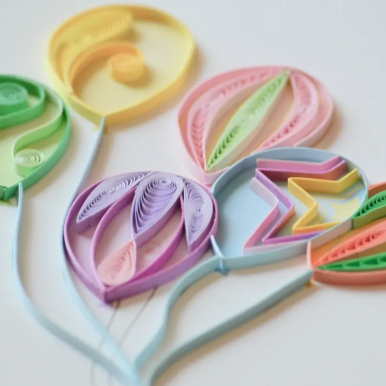 Best Colorful Balloon Bunch Quilling Card Special Occasion Cards