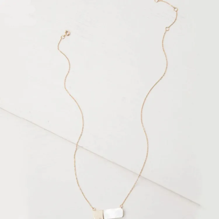 Discount Courage Light and Gold Mother of Pearl Necklace Fight Trafficking | Necklaces