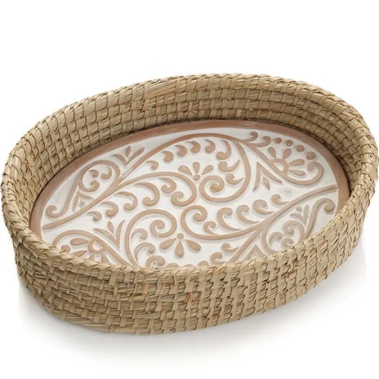 Sale Curly Fern Bread Warmer Basket Tabletop | Chef Accessories