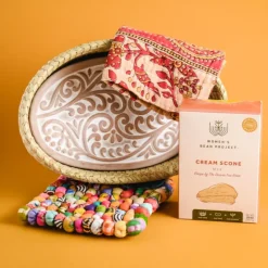 New Curly Fern Bread Warmer Basket Gift Set Tabletop | Bread Warmer Baskets