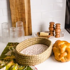 Sale Curly Fern Bread Warmer Basket Tabletop | Chef Accessories