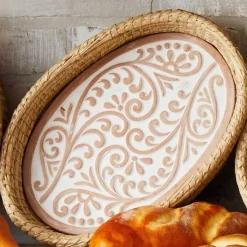 Sale Curly Fern Bread Warmer Basket Tabletop | Chef Accessories