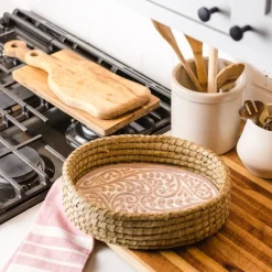 Sale Curly Fern Bread Warmer Basket Tabletop | Chef Accessories