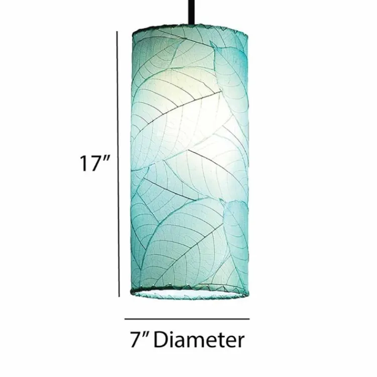 New Cylinder Pendant Leaf Lamp – Blue – preorder for est. ship 8/2025 Leaf Lamps